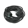 Verlengsnoer 1-voudig, 10 m rubberkabel 3G1,5 mm², zwart – Schuko (type F)