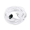 Förlängningssladd 1 uttag, 10 m gummikabel 3G1,5 mm², vit – Schuko (typ F)