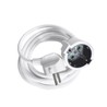 Verlängerungskabel 1-fach, 2 m Gummikabel 3G1,5 mm², weiß – Schuko (Typ F)
