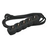 Multiprise 5 prises, câble 1,5 m, noir – Schuko (type F)