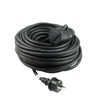 Extensão industrial 1 tomada IP44, cabo de 20 m 3G2,5 mm² H07RN-F, cor preto – Schuko (tipo F)