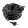 Extensão industrial 1 tomada IP44, cabo de 30 m 3G1,5 mm², cor preto – Schuko (tipo F)