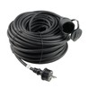 Extensão industrial 1 tomada IP44, cabo de 30 m 3G1,5 mm², cor preto – Schuko (tipo F) – foto 2