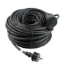 Extensão industrial 1 tomada IP44, cabo de 30 m 3G2,5 mm² H07RN-F, cor preto – Schuko (tipo F)