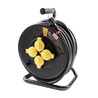 Avvolgicavo 4 prese IP44, cavo 50 m 3G1,5 mm², struttura in metallo – Schuko (tipo F) – foto 2