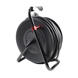 Enrolador de cabo 4 tomadas IP44, cabo de 50 m 3G1,5 mm², caixa metálica – Schuko (tipo F) – foto 3