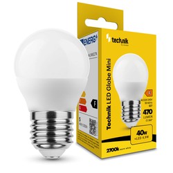 Bombilla LED esférica G45 4,9 W E27 2700 K – 470 lm