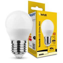 LED bulb golf ball G45 4.9 W E27 4000 K – 470 lm