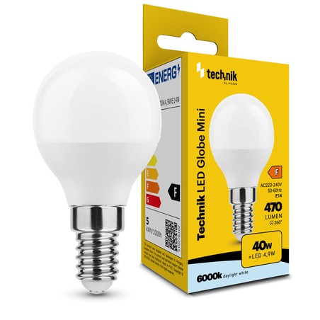 LED bulb golf ball G45 4.9 W E14 6000 K – 470 lm