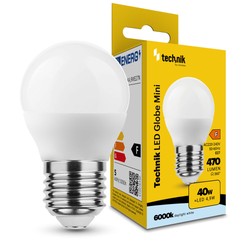 Λαμπτήρας LED σφαιρικός G45 4,9 W E27 6000 K – 470 lm