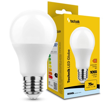 LED bulb standard A60 11.1 W E27 6000 K – 1055 lm