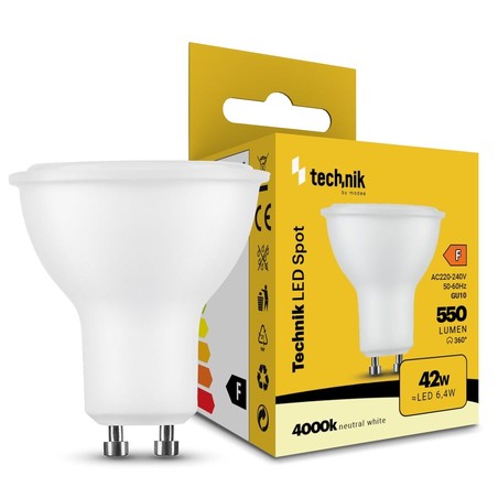 Ledspot GU10 6,4 W 4000 K 110° – 550 lm