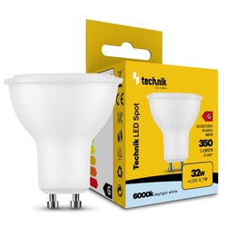 Foco LED GU10 4,7 W 6000 K 110° – 350 lm