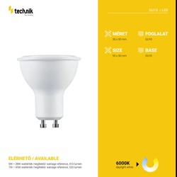 Spot LED GU10 7 W 6000 K 100° – 520 lm – photo 4