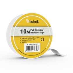 Isolierband 18 mm × 10 m, weiß