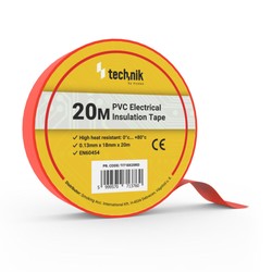 Insulating tape 18 mm × 20 m, red