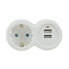 Αντάπτορας πρίζας 1 θέσης + 2 θύρες USB-A – Schuko (τύπος F) – φωτογραφία 3