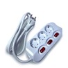Multiprise 3 prises, interrupteur par prise, câble 1,5 m – Schuko (type F) – photo 3