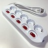 Power strip 5 sockets, individually switched, 1.5 m cable – Schuko (type F) – photo 4