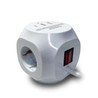 Regleta cuadrada 3 tomas + USB-A y USB-C, con interruptor, cable de 1,5 m – Schuko (tipo F) – foto 2