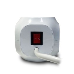 Multipresa quadrata 3 prese + USB-A e USB-C, con interruttore, cavo 1,5 m – Schuko (tipo F) – foto 3