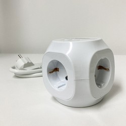 Regleta cuadrada 3 tomas + USB-A y USB-C, con interruptor, cable de 1,5 m – Schuko (tipo F) – foto 5