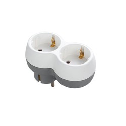 Stekkeradapter 2-voudig – Schuko (type F)