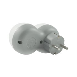 Adaptador de enchufe 2 tomas – Schuko (tipo F) – foto 4