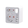 Адаптер-разветвитель на 2 розетки + 2 USB-C + 2 USB-A, с выключателем – Schuko (тип F)