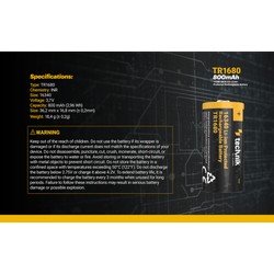 Li-Ionen-Akku 16340 (RCR123) 3,7 V 800 mAh – Foto 7