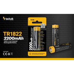 Li-ion rechargeable battery 18650 3.7 V 2200 mAh – photo 4