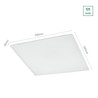 LED-paneel Algine 600 × 600 mm 40 W 4000 K IP20, met lens, wit – foto 5