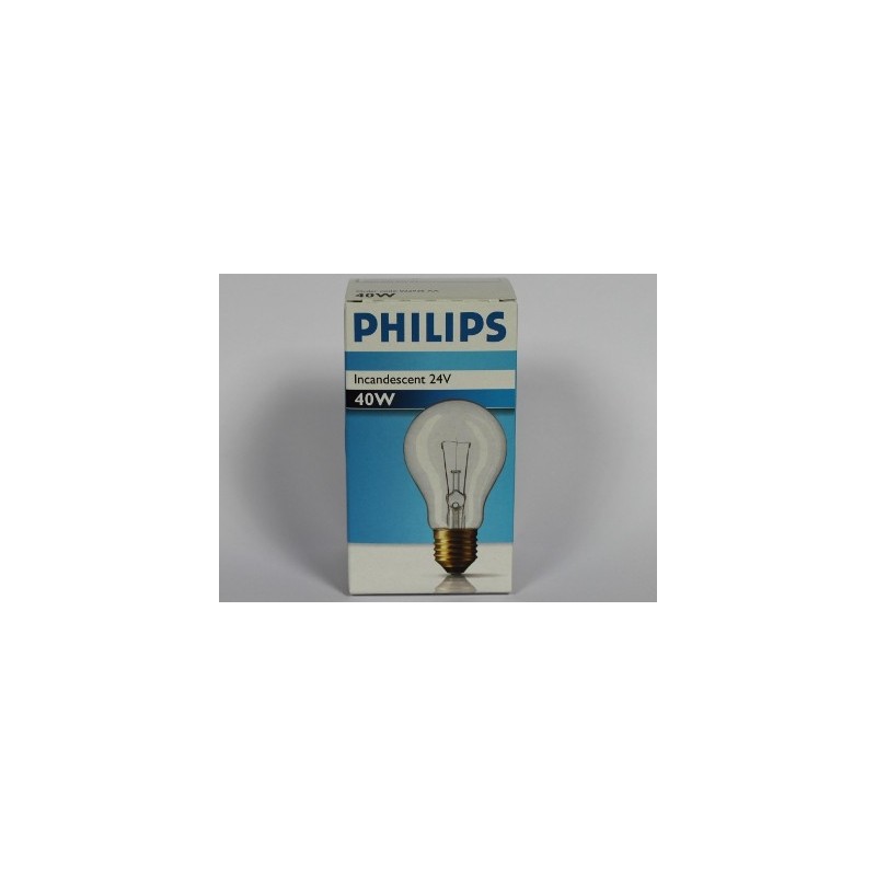 KLASSIEKE 24V 40W A60 E27 CL PHILIPS GLOEILAMP