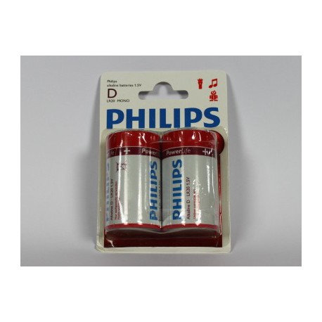 Batterie LR20 1,5 V PHILIPS POWERLIFE 