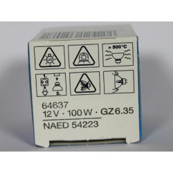 Glühlampe OSRAM 64637 100W 12V GZ6.35 