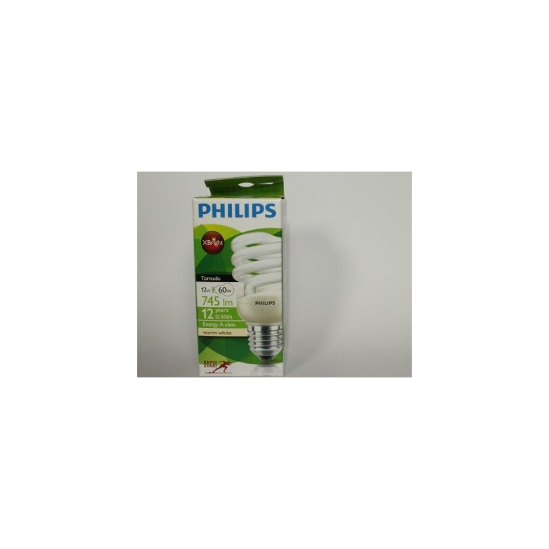 PHILIPS Tornado 12W WW varmvit 2700K