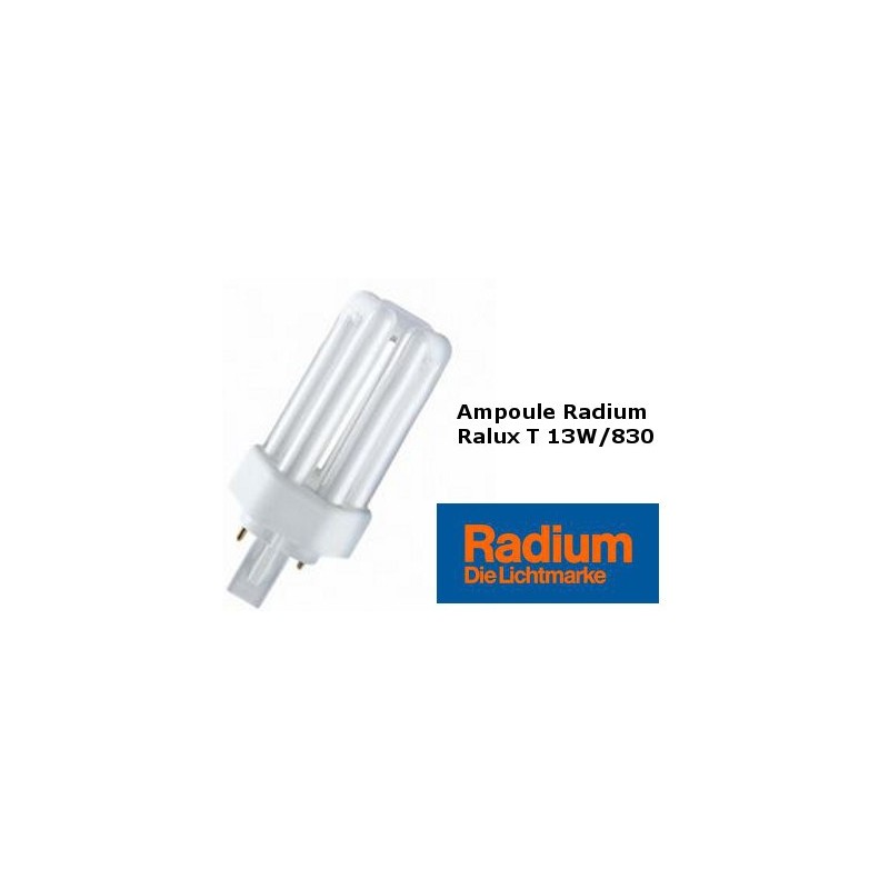 Συμπαγής λαμπτήρας φθορισμού Radium Ralux τρίο 13W/830
