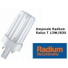 Lámpara fluorescente compacta Radio Ralux trío 13W/830