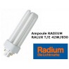 Lâmpada fluorescente compacta de Radium Ralux trio/E 42W/830