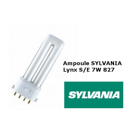 Ampoule fluocompacte SYLVANIA Lynx SE 7W/827