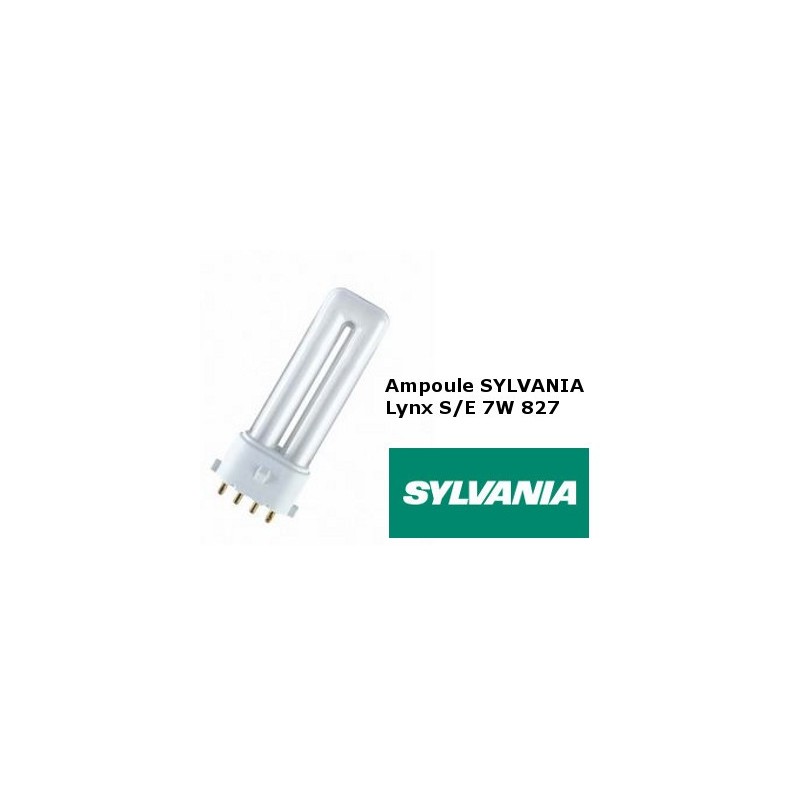Συμπαγής φθορισμού λάμπα SYLVANIA Lynx SE 7W/827