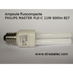 Lâmpada fluorescente compacta PHILIPS MASTER PLE-C 11W 600lm 827