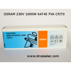 230V OSRAM 1000W 64745 FVA CP/70
