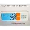 230V OSRAM 1000W 64745 FVA CP/70