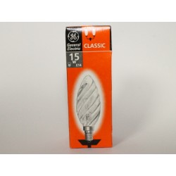 Gloeilamp flame E14 15W twisted