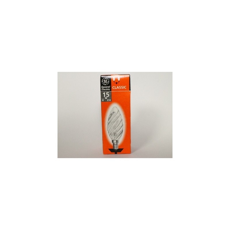 Bombilla llama E14 15W twisted