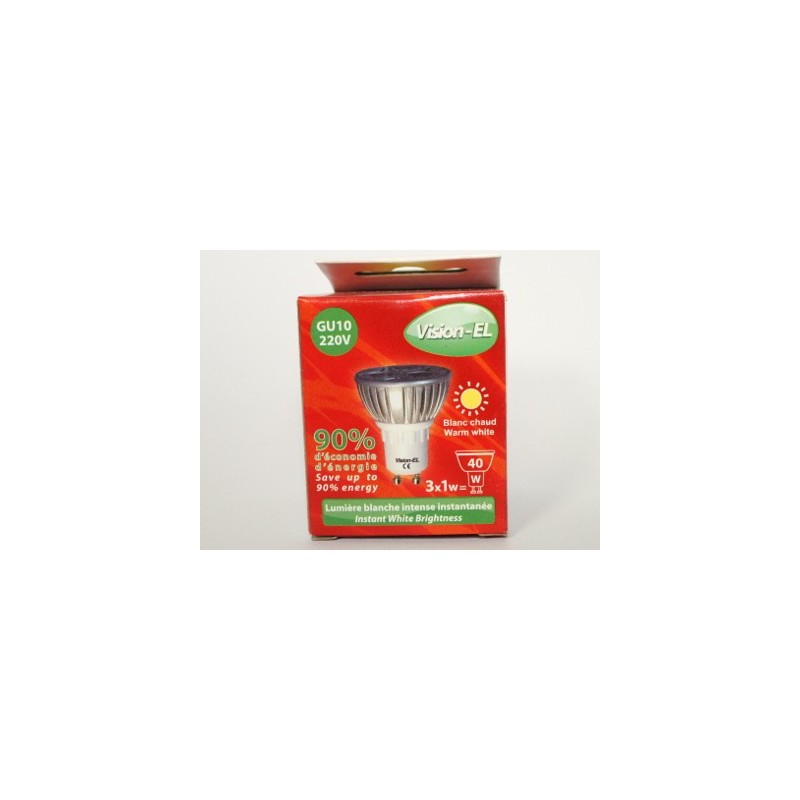 LED GU10 3ВТ ( 40ВТ ) 3100K