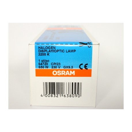 Osram lampadina 230V/650W CP23 GX9.5 presa 100h 64720