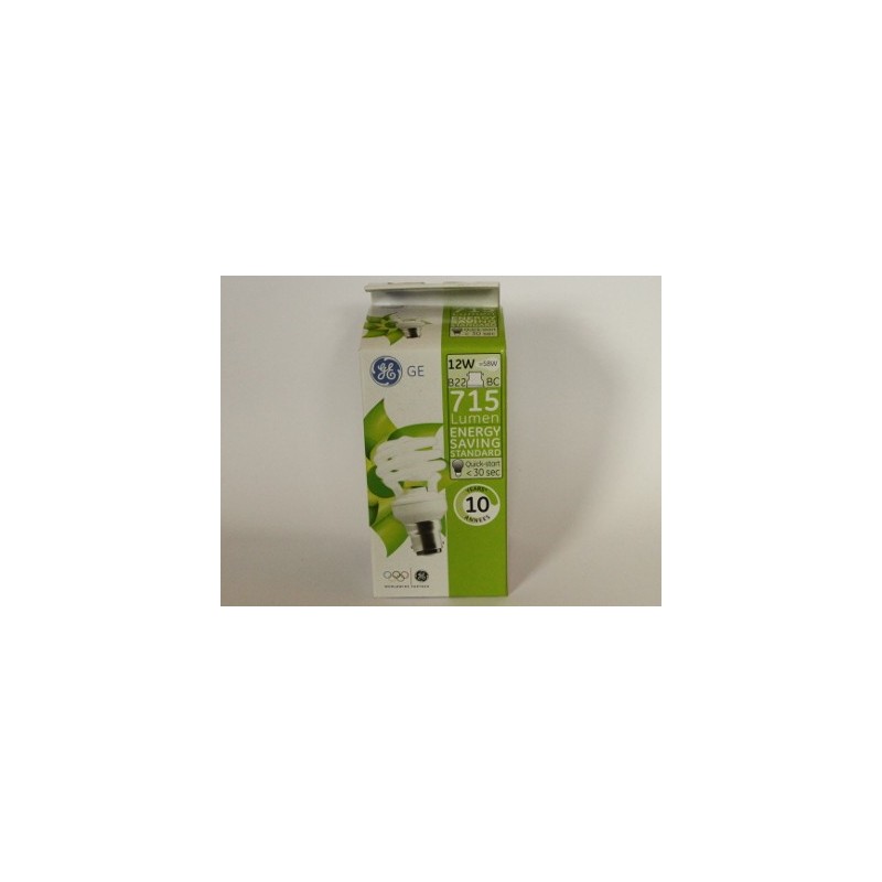 Kompakt-leuchtstofflampe B22 12W warmweiß