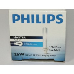 Lampadina fluorescente compatta PHILIPS MASTER PL-C 26W/830/2P